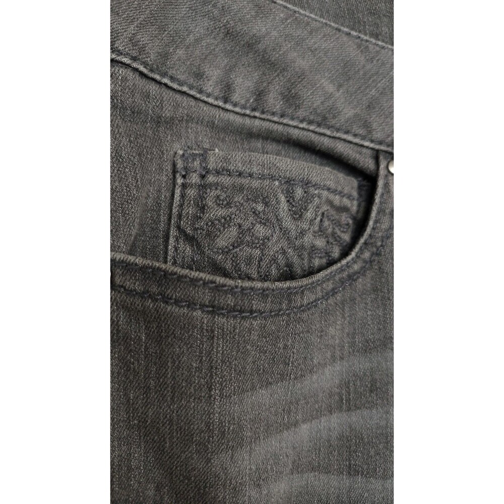 Sonoma Life + Style Jeans Mid Rise Size 2 Black Straight Faded Embossed Pockets - Picture 9 of 10